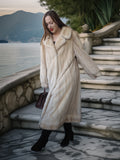 “Nocturne in Pearl” —  Golden Pearl Mink Fur Coat Classic Vintage