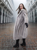 Sapphire Grey  Mink Fur Coat  S/M Excellent