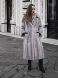 Sapphire Grey  Mink Fur Coat  S/M Excellent