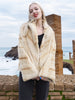 Reversible Versatile Sheared Mink Fur Jacket Coat S