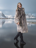 The Mirror Shore - Indigo Fox Jacket with Button Collar & Satin Lining M
