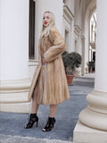Vintage Pastel Canadian Blond Mink Fur Coat Stroller Jacket S/M