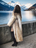 "Wild Luxe"- Coyote Fur Coat with Shawl Collar – Alpine Edition