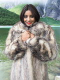 Possum Fur Coat Coats Large Plush Shawl Collar M