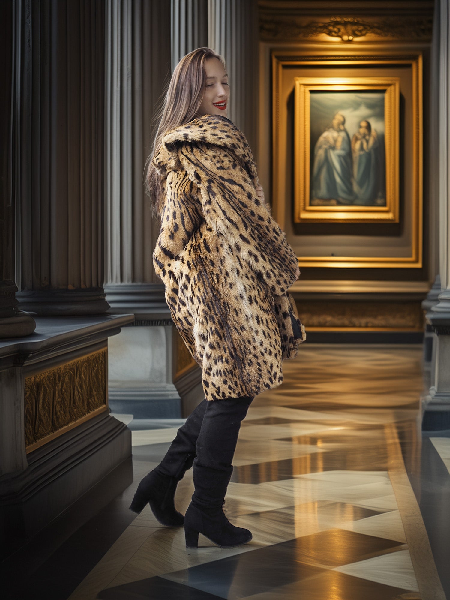 “The Night Safari” – Rare Patterned Fur Coat | Collector’s Edition