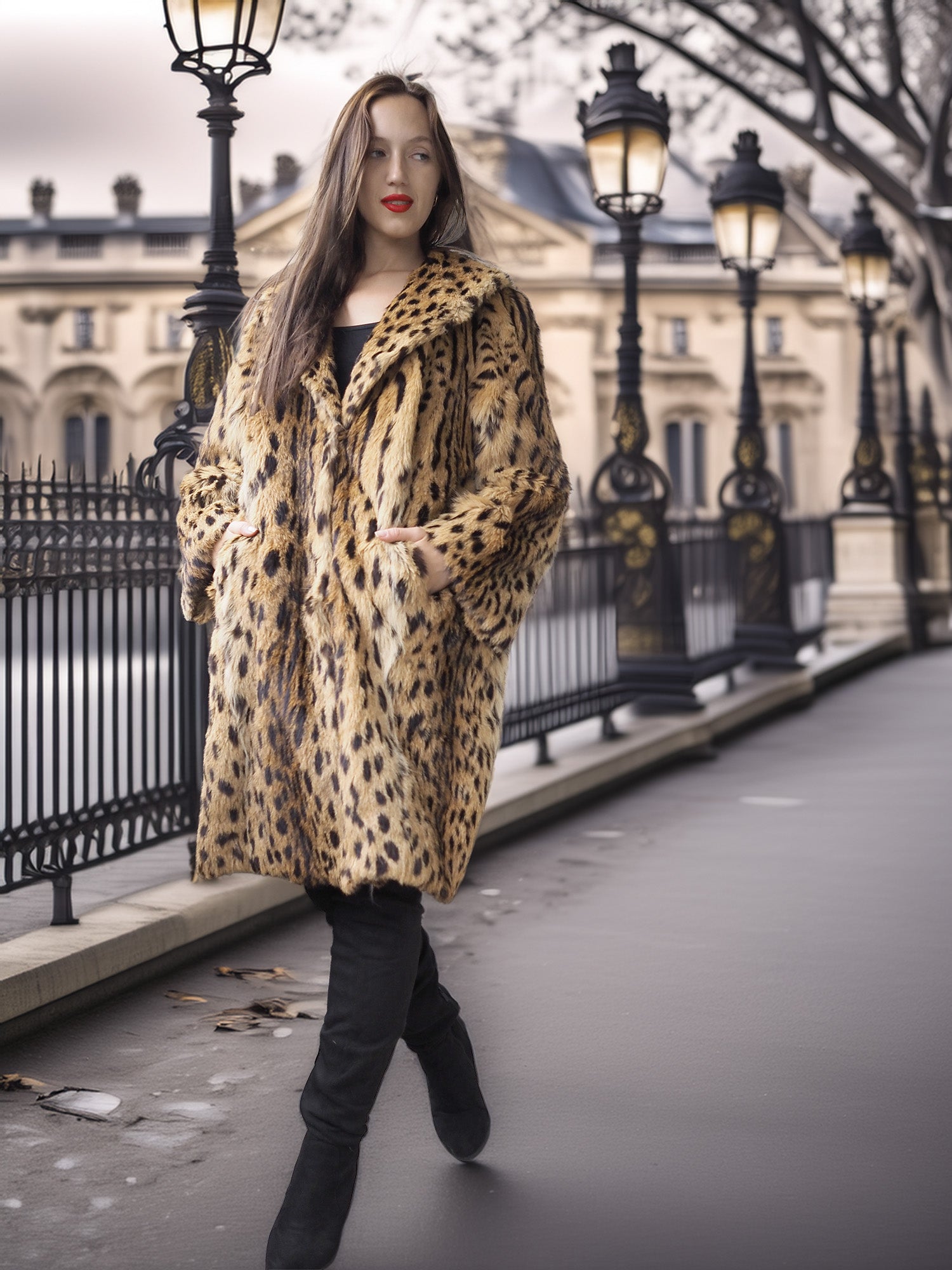 “The Night Safari” – Rare Patterned Fur Coat | Collector’s Edition