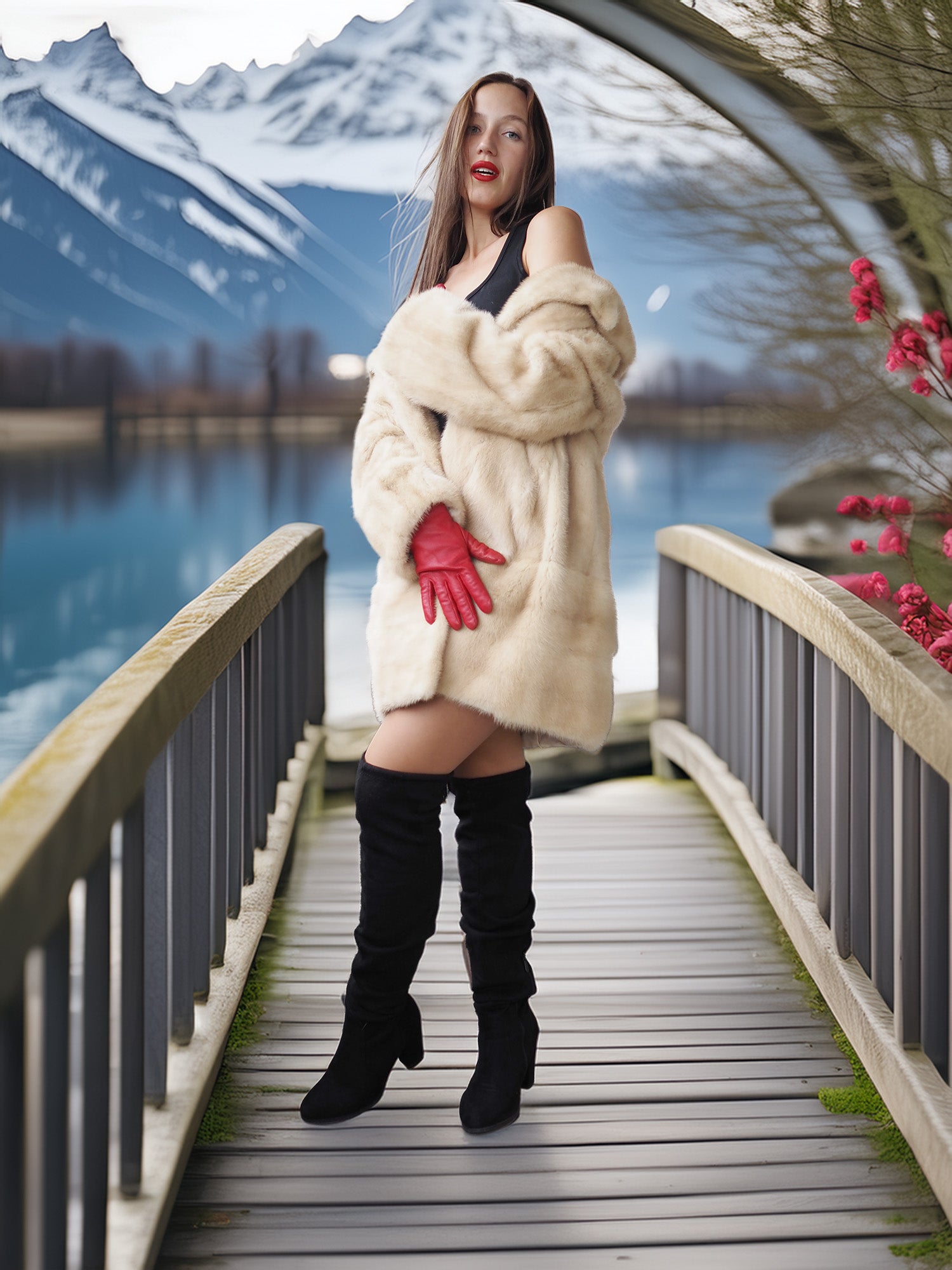 "The Champagne Whisper" — Emba Mink Stroller in a Dreamy Pearl Hue