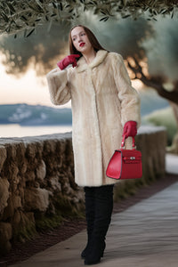 "Ivory Sonata" — Pearl And Pastel Mink Coat