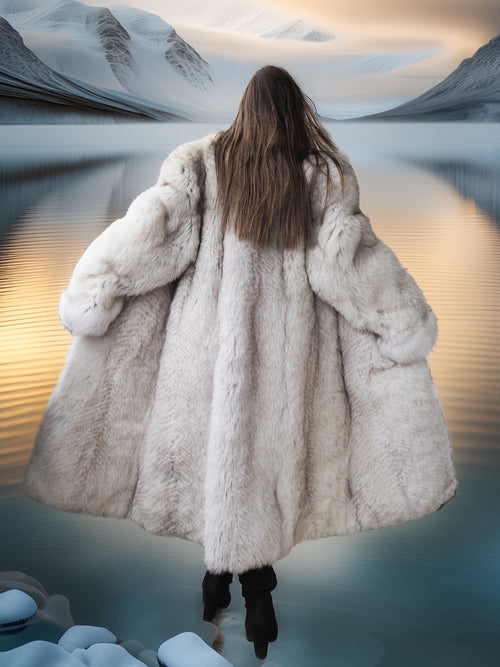 The Glacier Queen Has Landed - Pale Blue Fox Size M