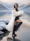 The Glacier Queen Has Landed - Pale Blue Fox Size M