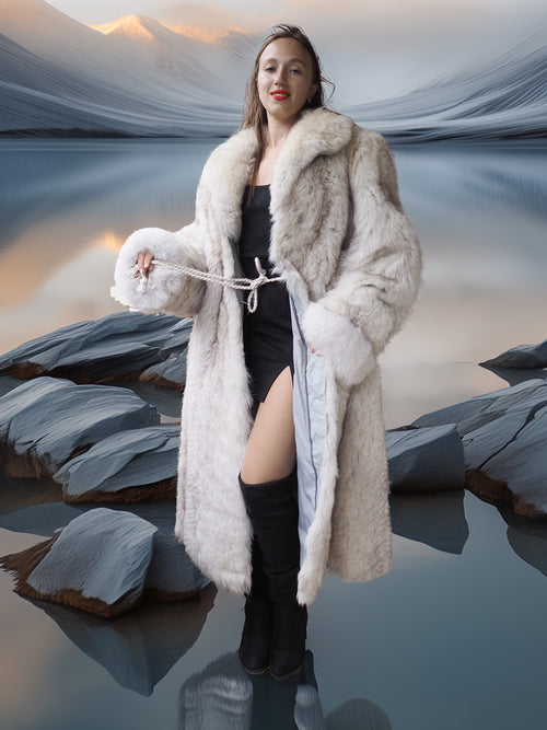 The Glacier Queen Has Landed - Pale Blue Fox Size M