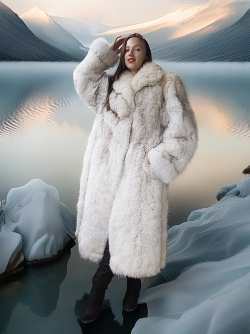 The Glacier Queen Has Landed - Pale Blue Fox Size M