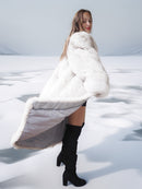 The Glacier Queen Has Landed - Pale Blue Fox Size M