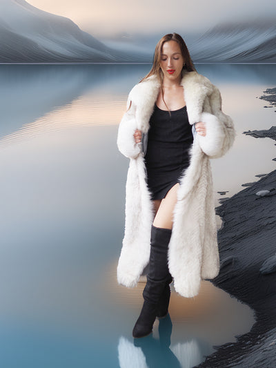 The Glacier Queen Has Landed - Pale Blue Fox Size M