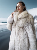 The Glacier Queen Has Landed - Pale Blue Fox Size M