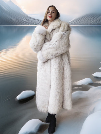 The Glacier Queen Has Landed - Pale Blue Fox Size M
