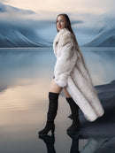 The Glacier Queen Has Landed - Pale Blue Fox Size M