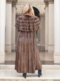 Luxurious Designer Russian Squirrel Fur Coat Coats By Giuliana Teso M/L 50" Long
