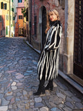 Canada Magestic Top Quality Black And White Mink Fur Coat By Allan Sherry S/M
