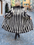 Canada Magestic Top Quality Black And White Mink Fur Coat By Allan Sherry S/M