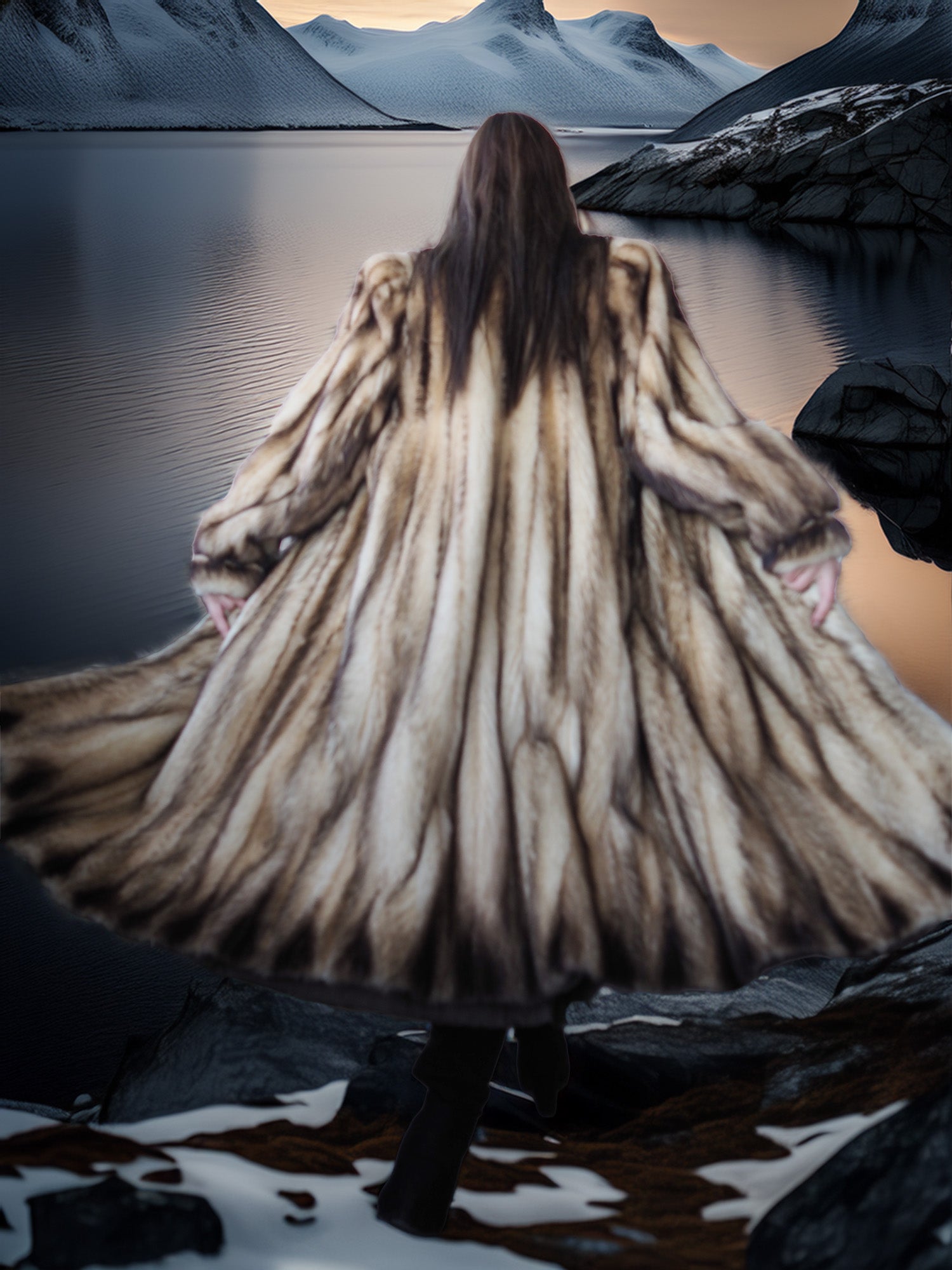 "Northern Temptation" - Wild And Elegant Vintage Fitch Fur Coat Coats