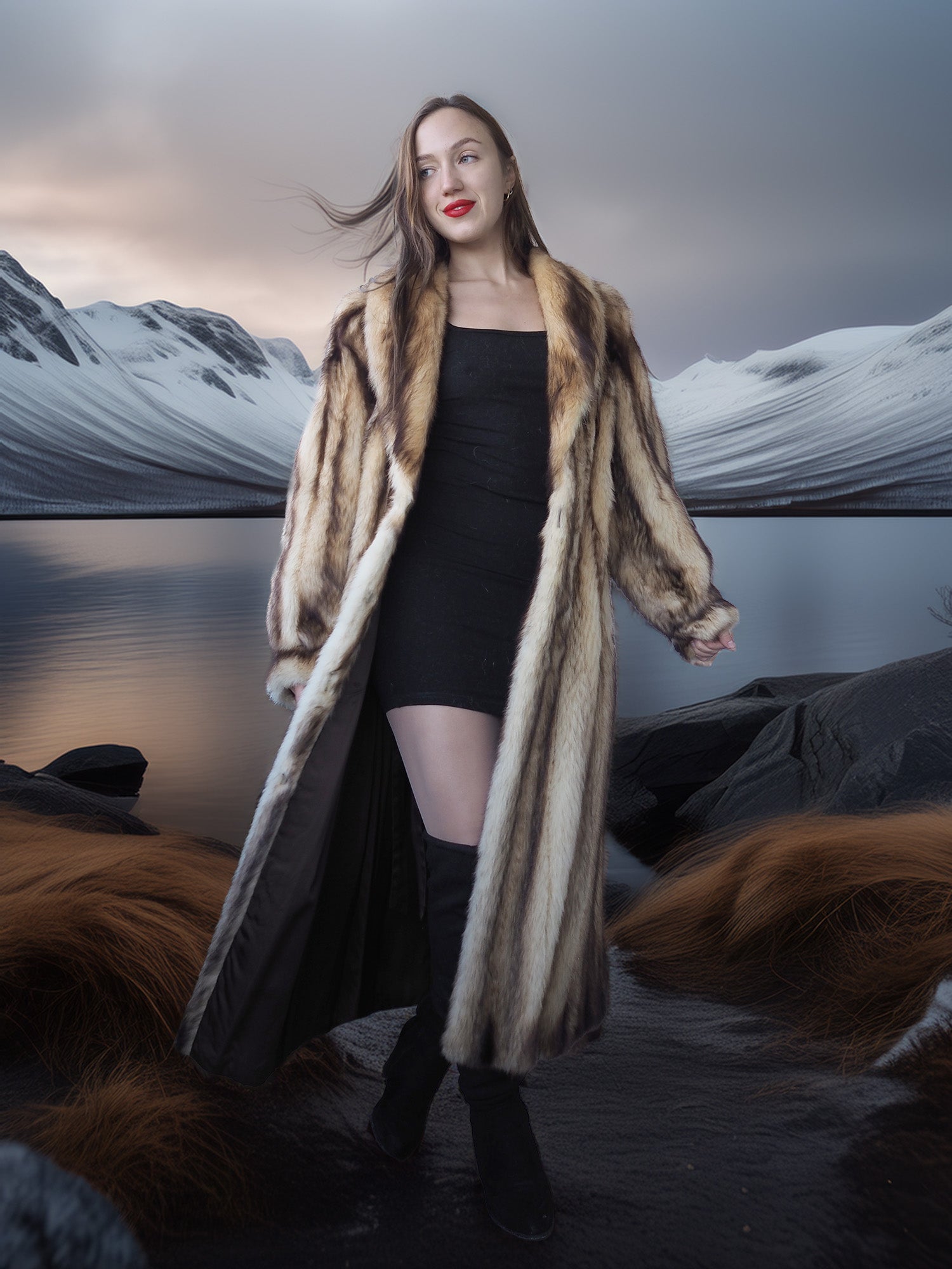 "Northern Temptation" - Wild And Elegant Vintage Fitch Fur Coat Coats