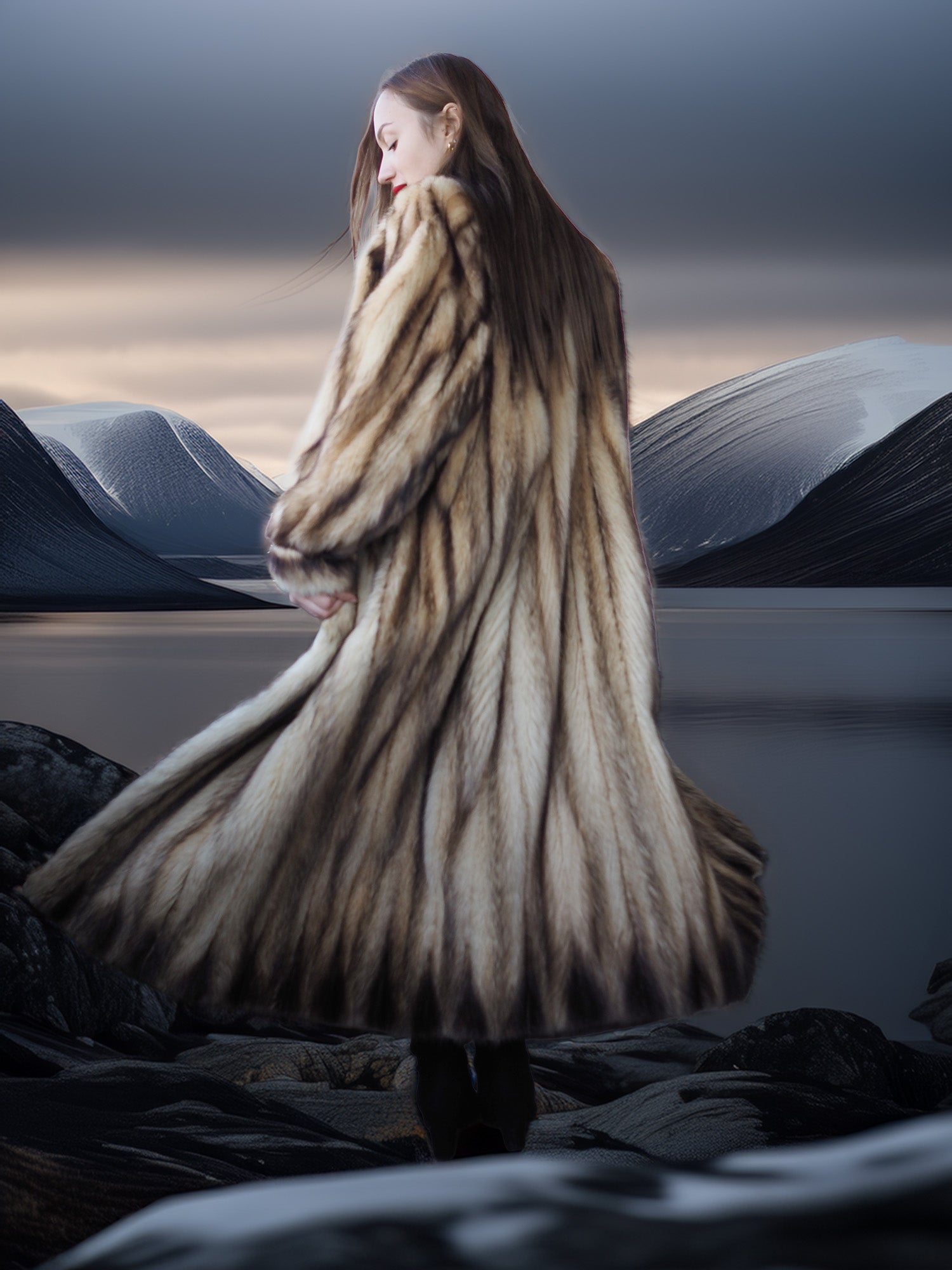 "Northern Temptation" - Wild And Elegant Vintage Fitch Fur Coat Coats