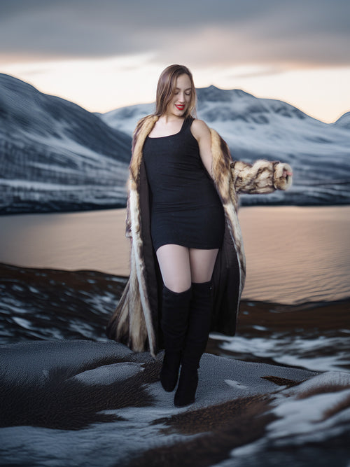 "Northern Temptation" - Wild And Elegant Vintage Fitch Fur Coat Coats