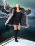Alpine Siren - Silver Fox Long Jacket Stroller Length