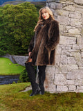 Canadian Phantom Sheared Beaver Fur Coat Jacket L/XL