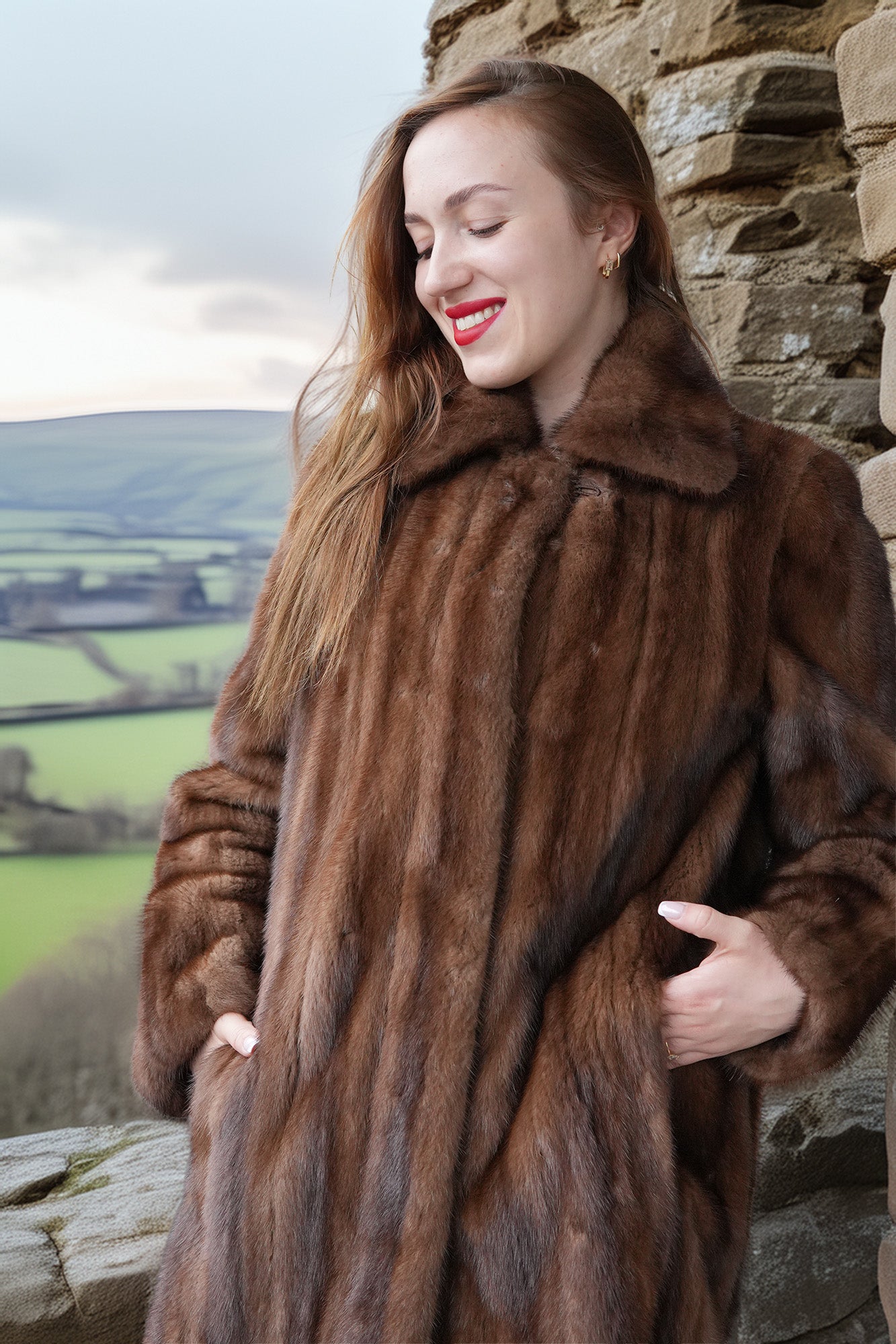 House of Ember Demi Buff Mink Coat | PurpleShoshana – Purple