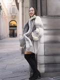 Sapphire And Pearl Mink Fur Coat  S Excellent