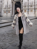 Sapphire And Pearl Mink Fur Coat  S Excellent