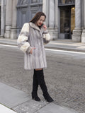 Sapphire And Pearl Mink Fur Coat  S Excellent