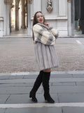 Sapphire And Pearl Mink Fur Coat  S Excellent