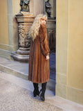 PastelBrown Female Mink Coat S