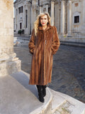 PastelBrown Female Mink Coat S