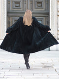 Sheard Deep Emerald Green Mink Fur Coat M Excellent