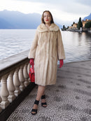 “La Sirène” —  Golden Pearl Mink Fur Coat
