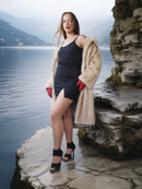 “La Sirène” —  Golden Pearl Mink Fur Coat