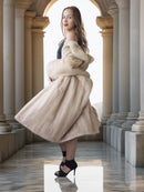 “La Sirène” —  Golden Pearl Mink Fur Coat