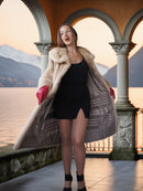“La Sirène” —  Golden Pearl Mink Fur Coat