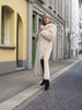 Cream Pearl Mink Fur Coat  50