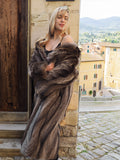 Raccoon Fur Coat Coats Silver Tips 49" Long M/L