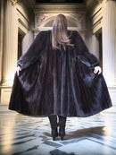 "Shadow Reign" – Classic Black Mink with Detachable Fox Collar