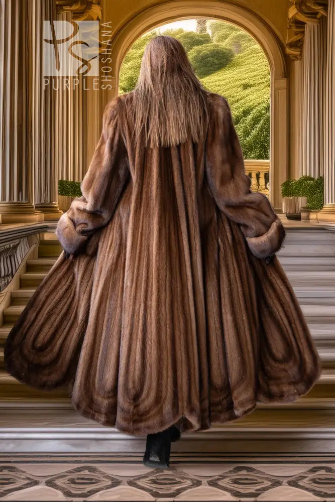 "Candlelight Heiress" — Birger Christensen Demi Buff Mink | Full-Length Couture Fur Coat