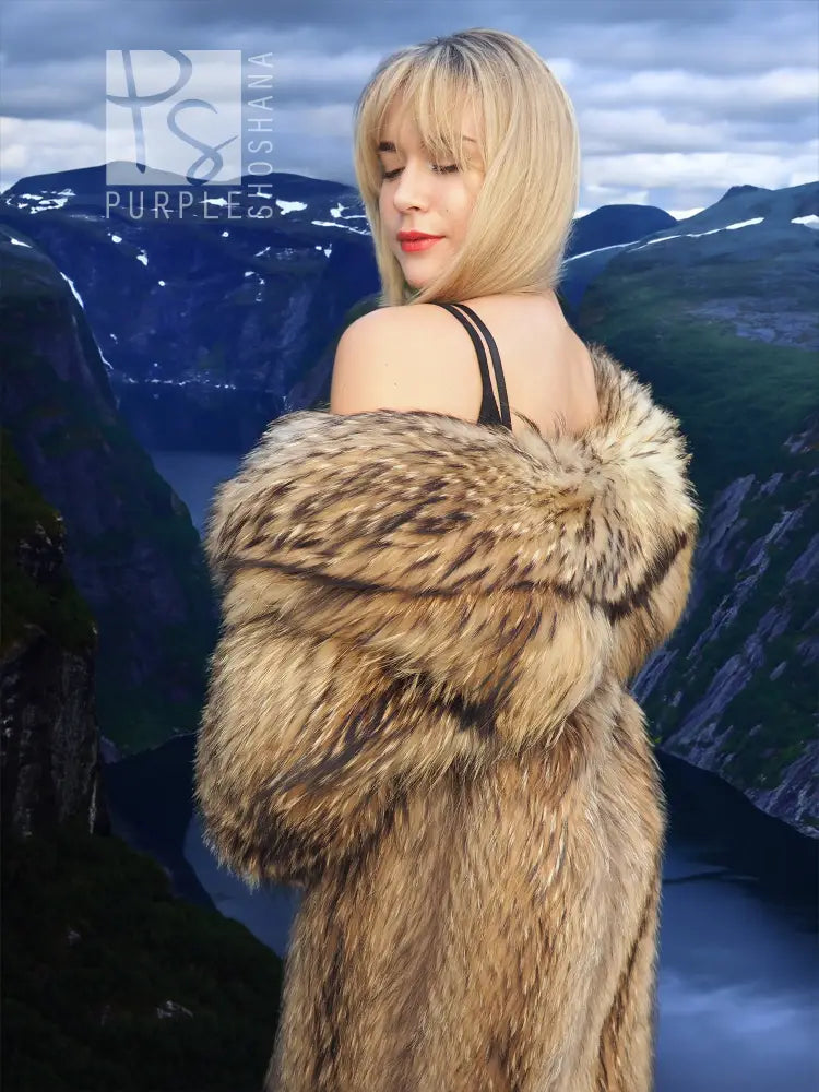Finnish Raccoon Fur Coat S