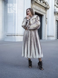Gorgeous Brown Cross Mink Coat S/M