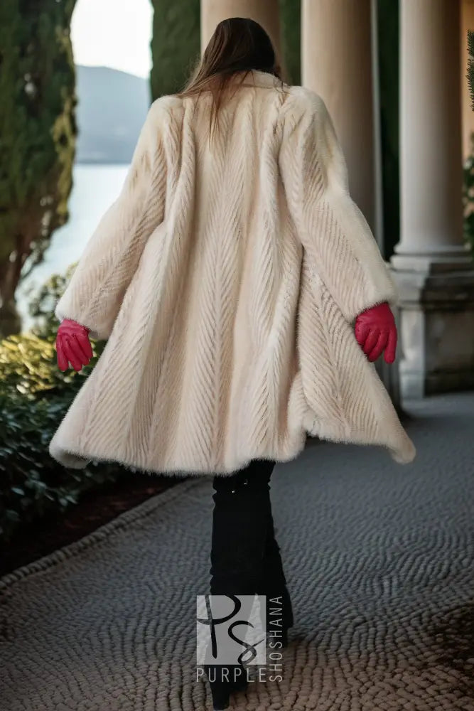"Ivory Sonata" — Pearl And Pastel Mink Coat