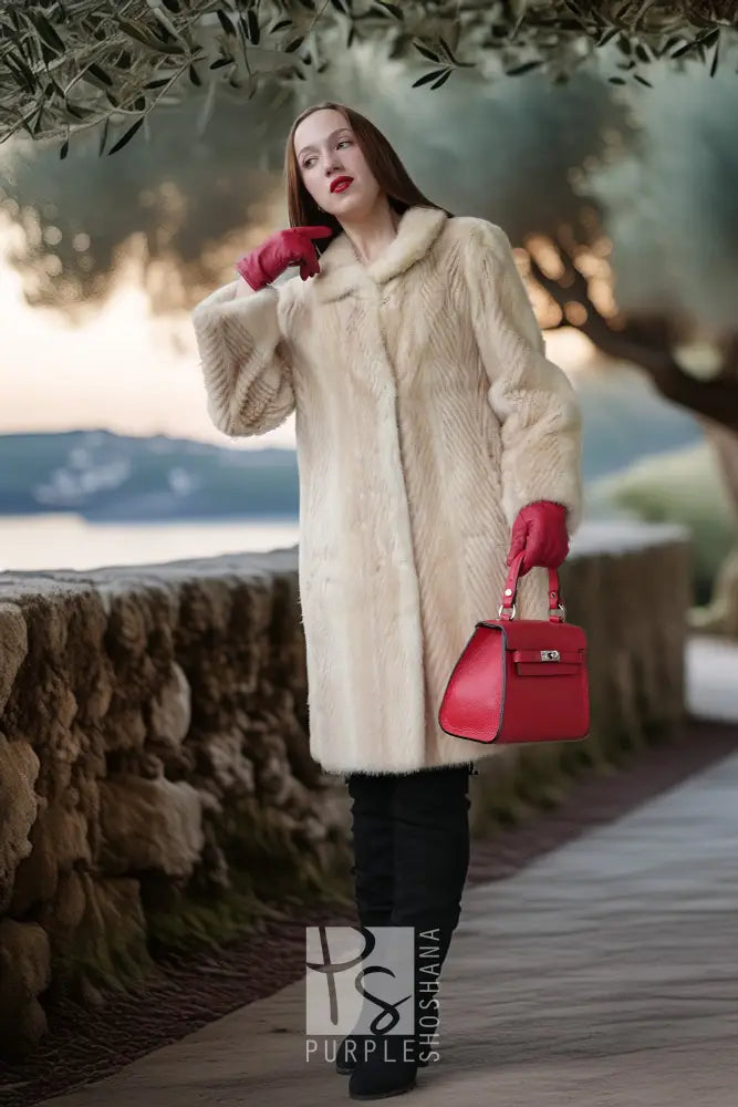 "Ivory Sonata" — Pearl And Pastel Mink Coat